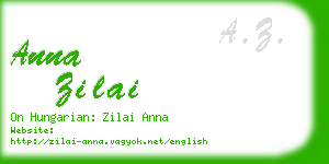 anna zilai business card